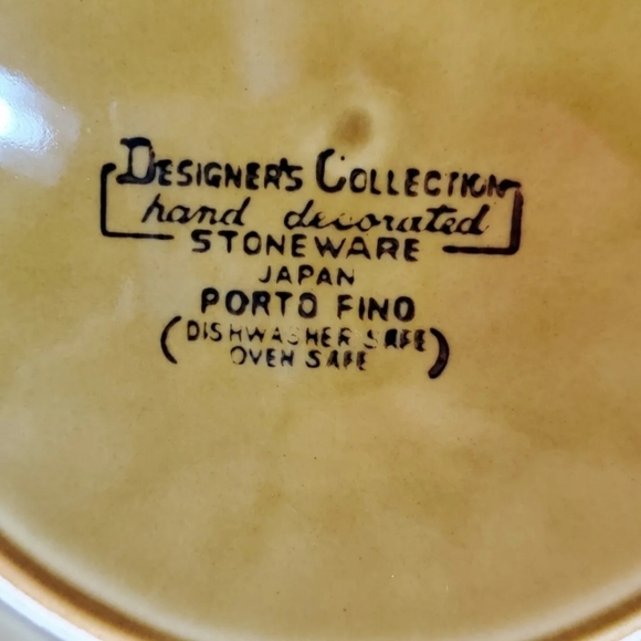 Porto Fino Salad Plate Replacement Stoneware Japan  7.25" Designer's Collection - Picture 3 of 5
